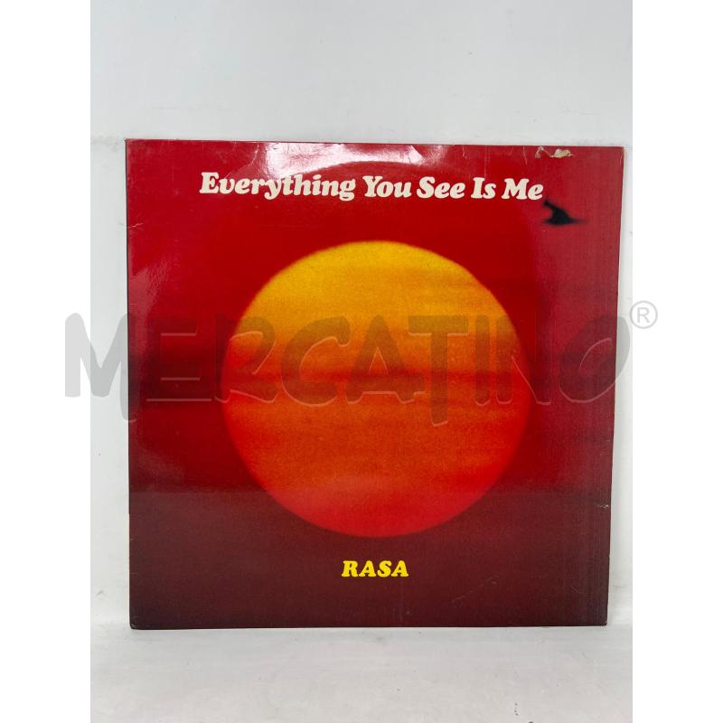LP 33 RASA EVERYTHING YOU SEE IS ME  | Mercatino dell'Usato Rivoli 1
