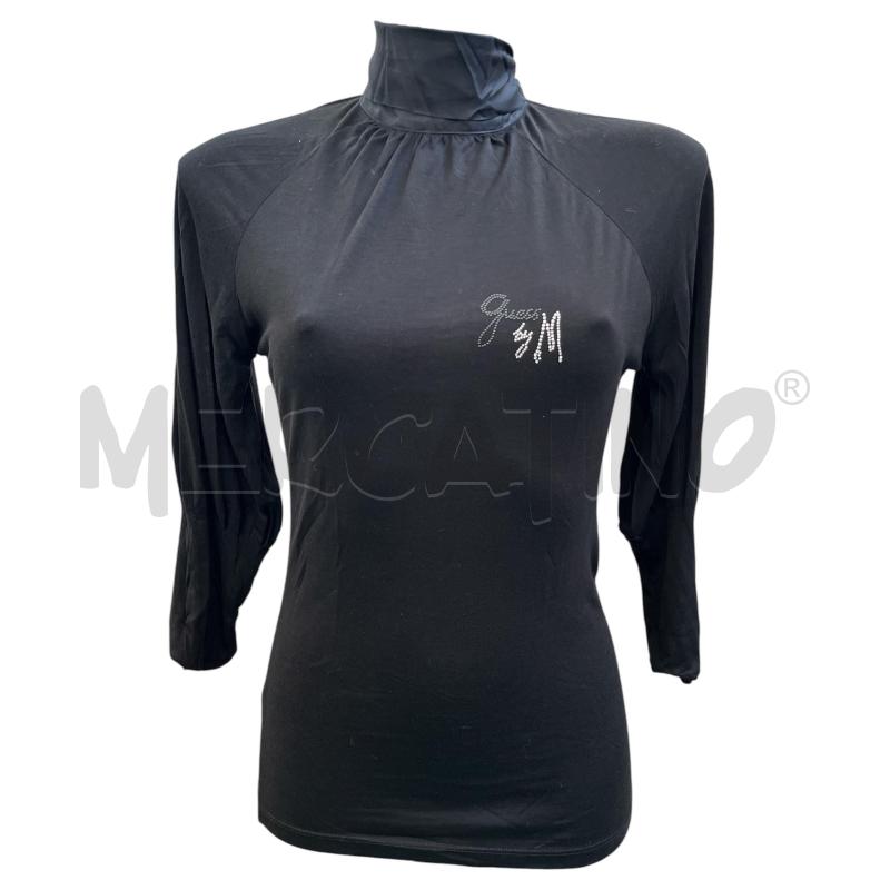 MAGLIA DONNA GUESS BY MARCIANO NERA FIOCCO SCOLLO RASO | Mercatino dell'Usato Rivoli 1