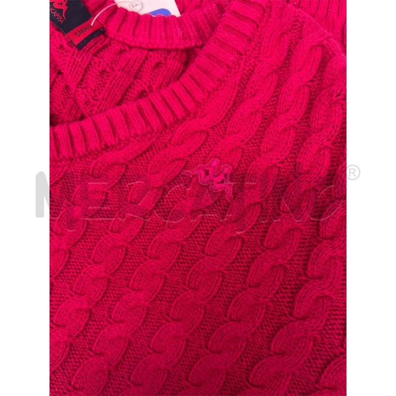MAGLIA DONNA KAPPA TRECCE COLLO V MAGENTA | Mercatino dell'Usato Rivoli 4