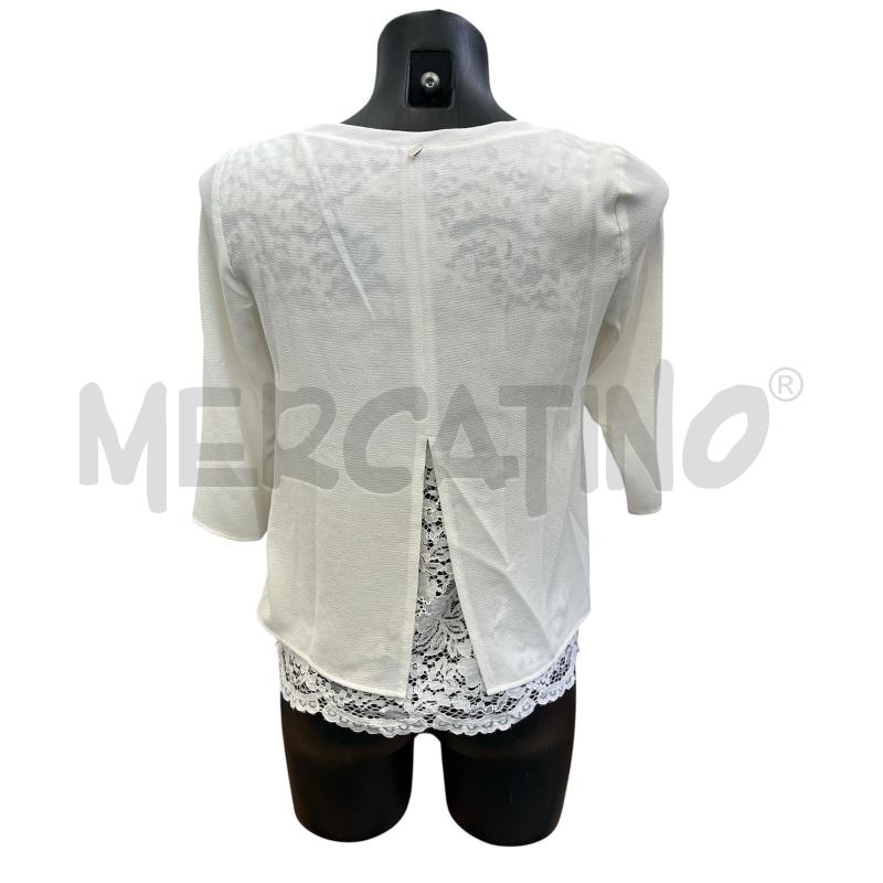 MAGLIA DONNA LIU JO CREMA PIZZO VELATO | Mercatino dell'Usato Rivoli 2
