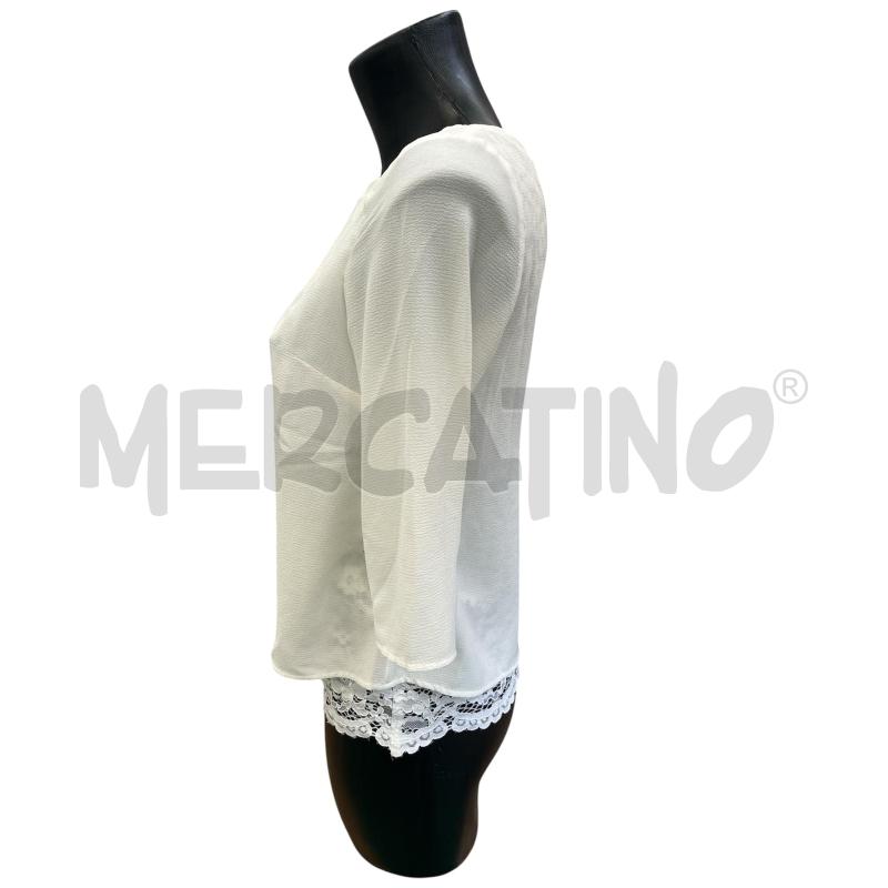 MAGLIA DONNA LIU JO CREMA PIZZO VELATO | Mercatino dell'Usato Rivoli 3