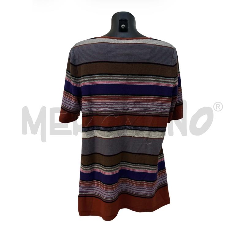MAGLIA DONNA MARINA RINALDI RIGHE COLOR 83LINO | Mercatino dell'Usato Rivoli 2