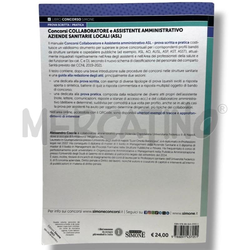 MANUALE CONCORSO COLLABORATORE E ASSISTENTE AMMINISTRATIVO ASL | Mercatino dell'Usato Rivoli 2