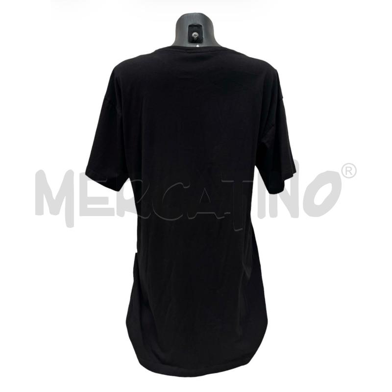 MAXI MAGLIA DONNA GAELLE NERA LOGO ARGENTATO  | Mercatino dell'Usato Rivoli 2