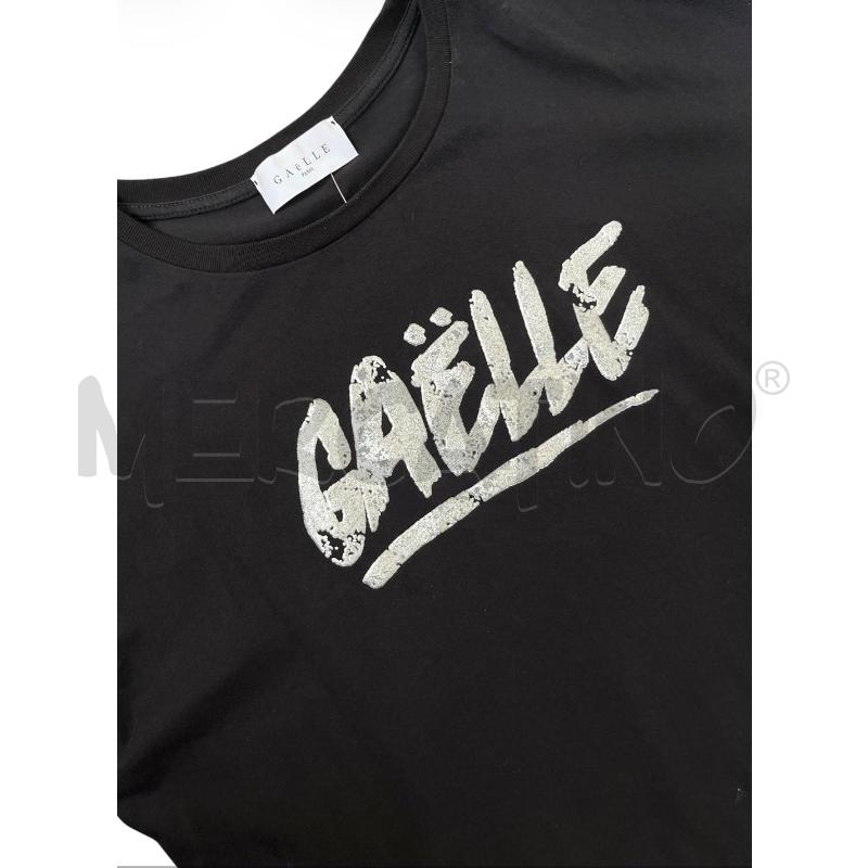 MAXI MAGLIA DONNA GAELLE NERA LOGO ARGENTATO  | Mercatino dell'Usato Rivoli 3