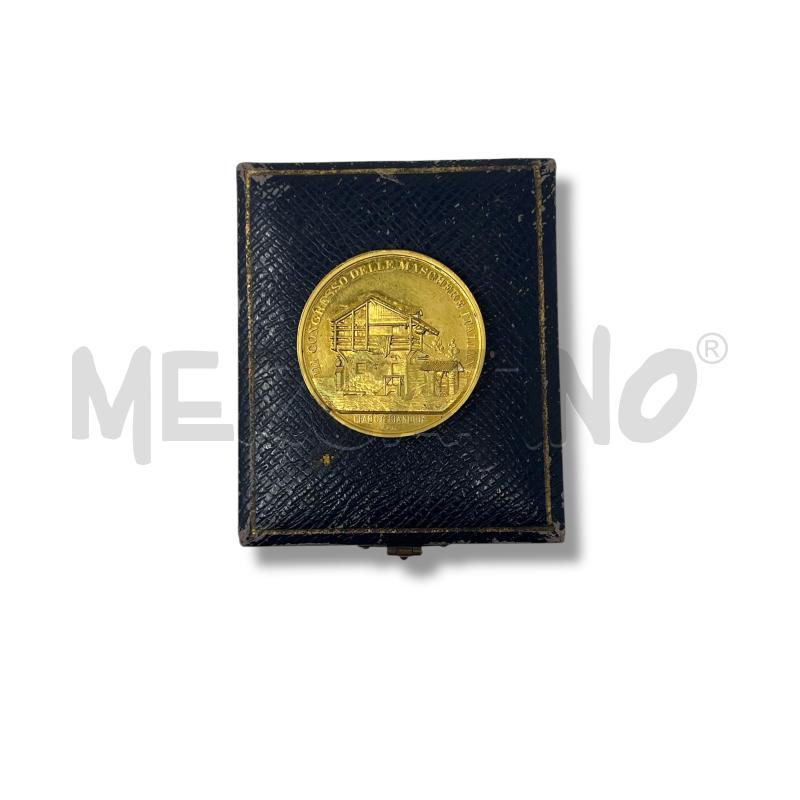 MEDAGLIA III CONGRESSO DELLE MASCHERE - CIABOT GIANDUIA 1886 REPETTATI | Mercatino dell'Usato Rivoli 1