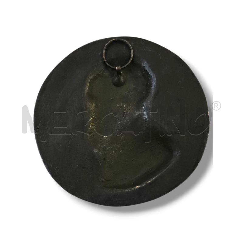 MEDAGLIA PLACCHETTA MICHELANGELO 7CM PIOMBO BRONZATO | Mercatino dell'Usato Rivoli 2
