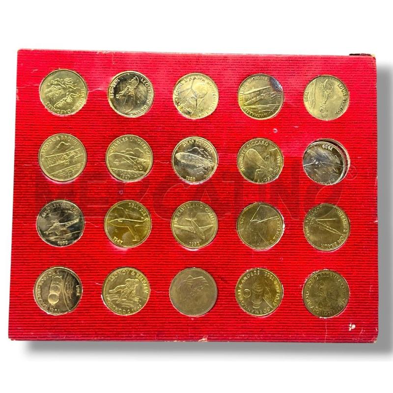 MEDAGLIE PZ. 20 SHELL VOLISTORIA 20 MEDAGLIE LA STORIA DEI VOLPIONIERI | Mercatino dell'Usato Rivoli 2