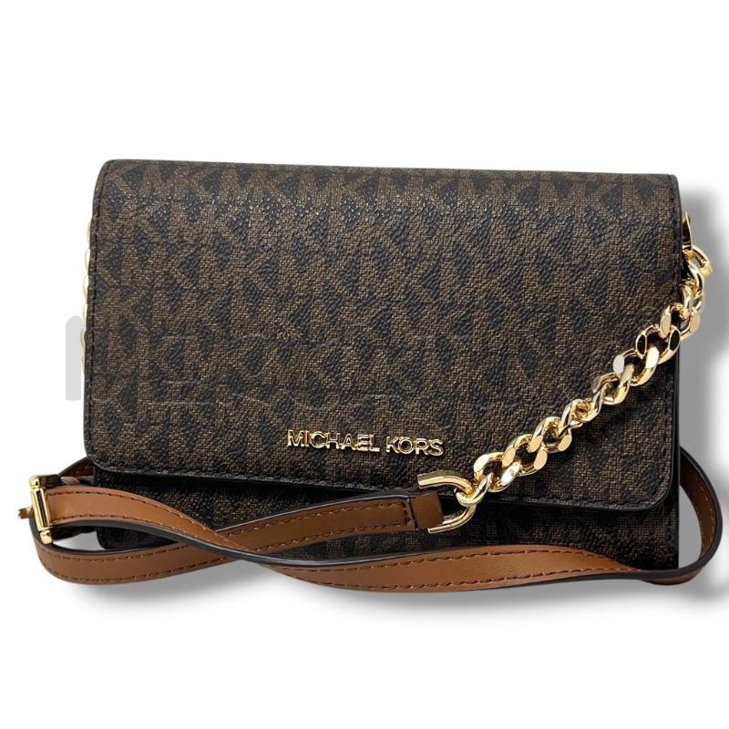 MINI POCHETTE MICHAEL KORS MARRONE SCURO MULTILOGO | Mercatino dell'Usato Rivoli 1