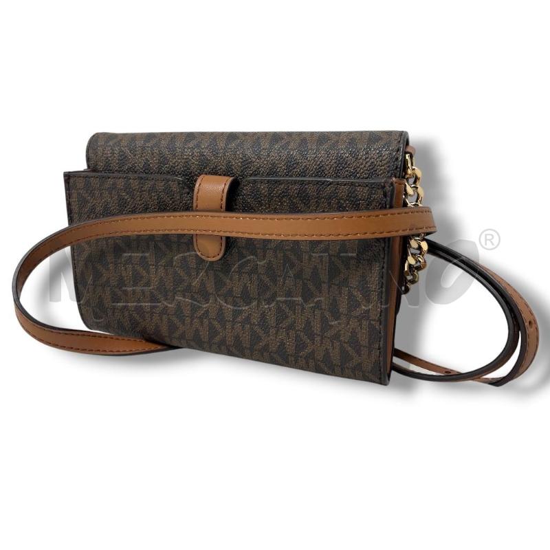 MINI POCHETTE MICHAEL KORS MARRONE SCURO MULTILOGO | Mercatino dell'Usato Rivoli 2