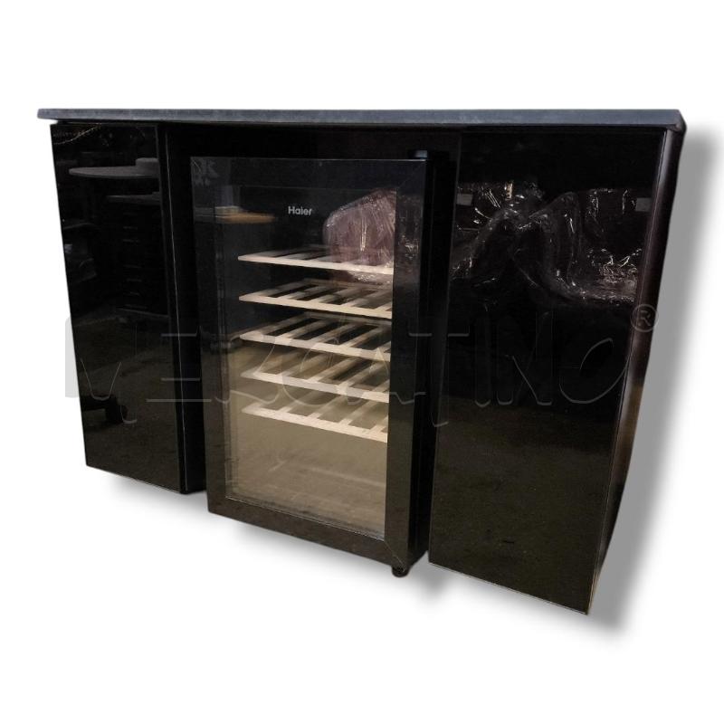 MOBILETTO BAR+CANTINETTA HAIER 120X90X63 NERO BASE GRANATO | Mercatino dell'Usato Rivoli 1