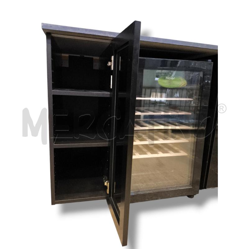 MOBILETTO BAR+CANTINETTA HAIER 120X90X63 NERO BASE GRANATO | Mercatino dell'Usato Rivoli 5