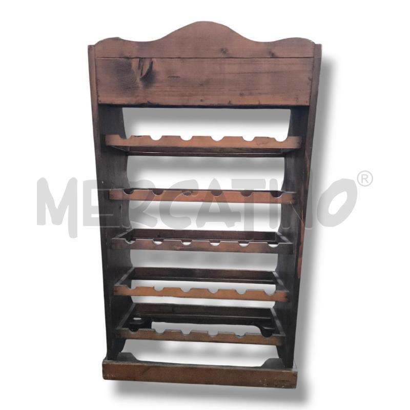 MOBILETTO LEGNO PORTA BOTTIGLIE 30 POSTI  | Mercatino dell'Usato Rivoli 4