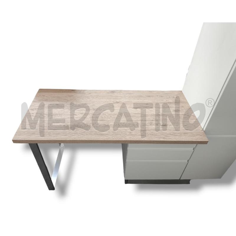 MOBILE CUCINA BIANCO OPACO 195X70 CON BANCO | Mercatino dell'Usato Rivoli 2