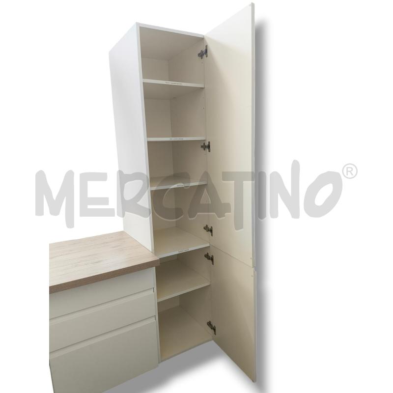 MOBILE CUCINA BIANCO OPACO 195X70 CON BANCO | Mercatino dell'Usato Rivoli 4