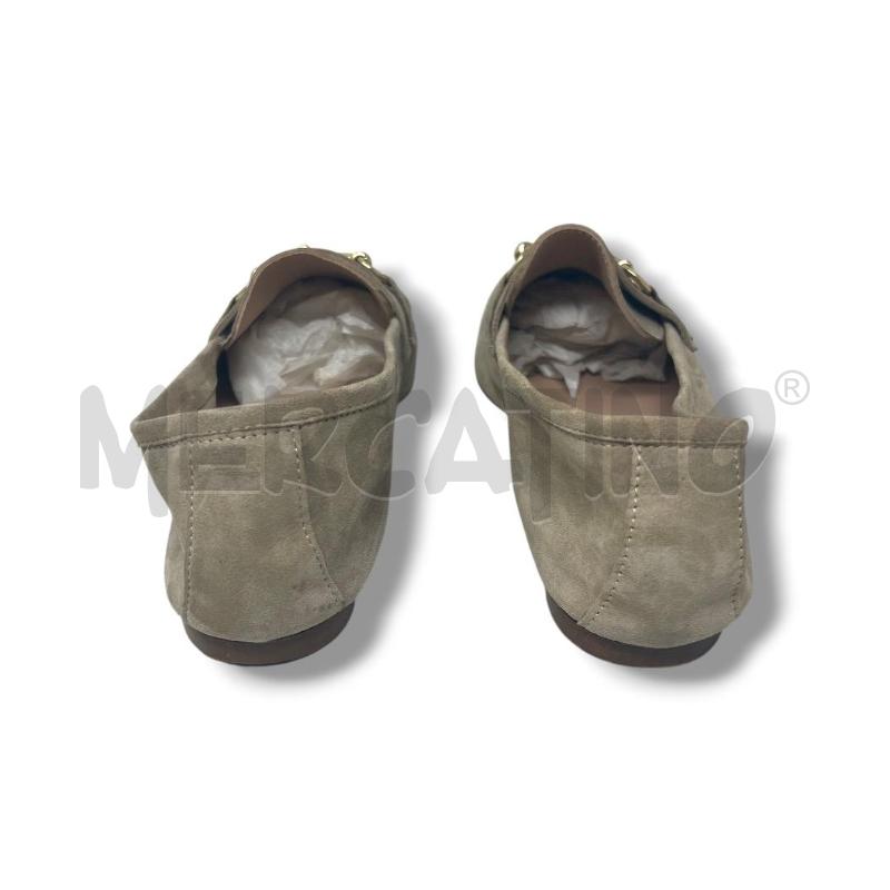 MOCASSINI DONNA INTREND BEIGE PELLE SCAMOSCIATI FIBBIA DORATA | Mercatino dell'Usato Rivoli 4