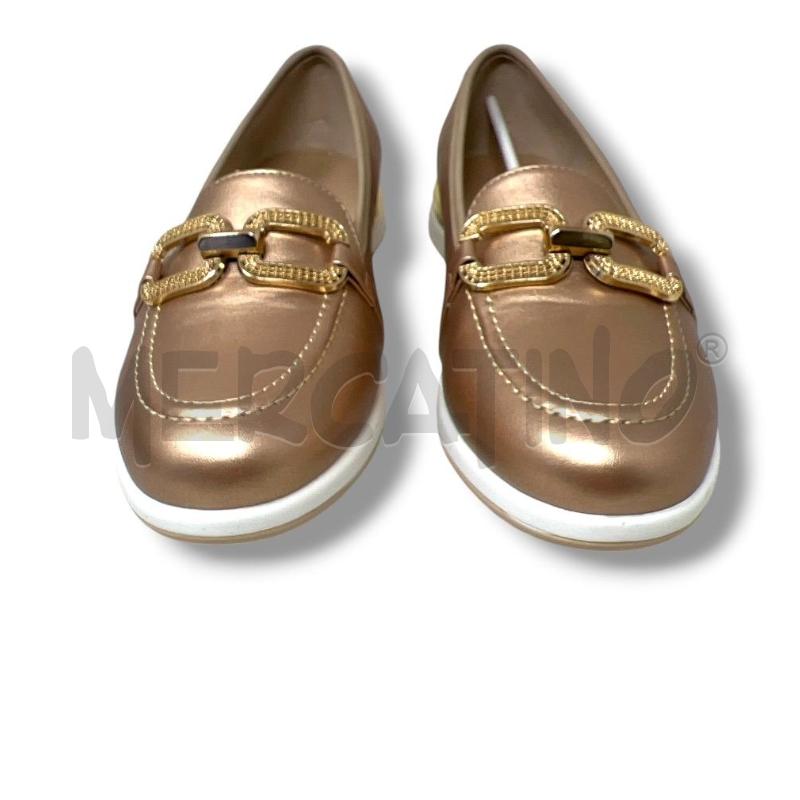 MOCASSINI DONNA KEYS PELLE ROSEGOLD FIBBIA DORATA | Mercatino dell'Usato Rivoli 2