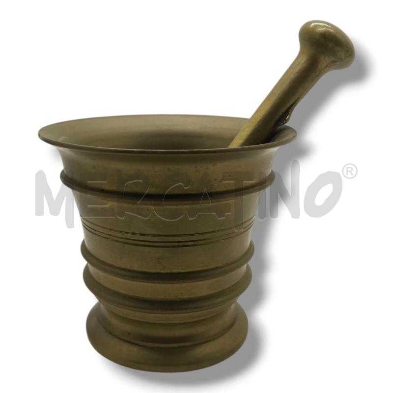 MORTAIO IN OTTONE H 10 | Mercatino dell'Usato Rivoli 1