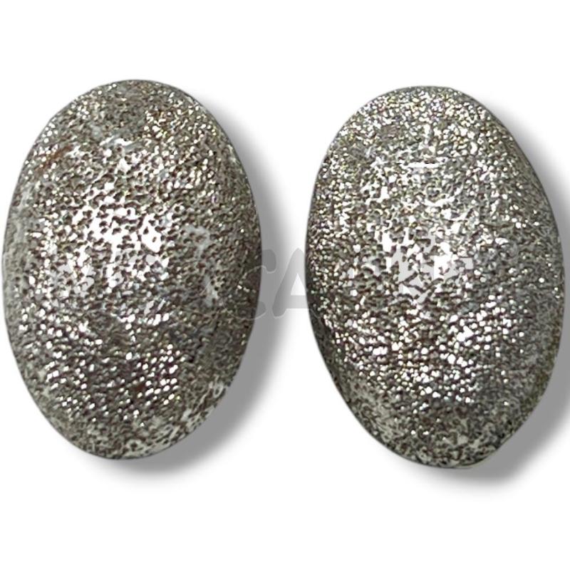 ORECCHINI ARG 925 CLIPS LAVORAZIONE MARTELLATA 2.5 CM | Mercatino dell'Usato Rivoli 2