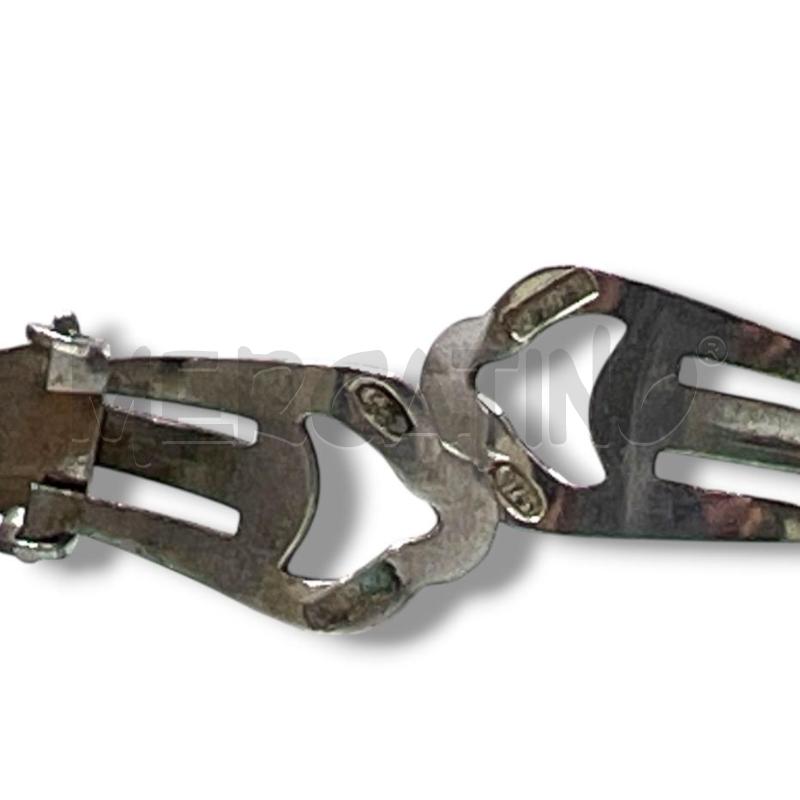 ORECCHINI ARG 925 CLIPS LAVORAZIONE MARTELLATA 2.5 CM | Mercatino dell'Usato Rivoli 3