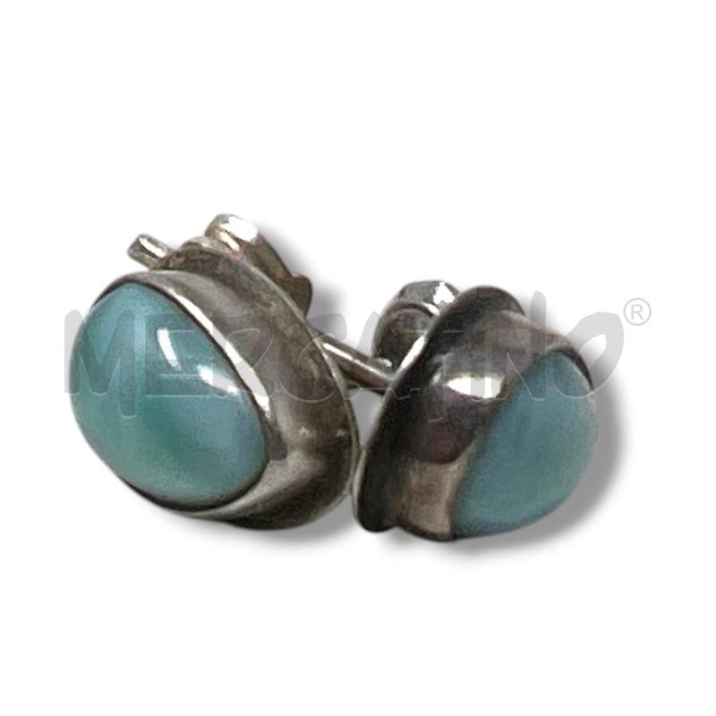 ORECCHINI ARG 925 GOCCIA LARIMAR  | Mercatino dell'Usato Rivoli 1