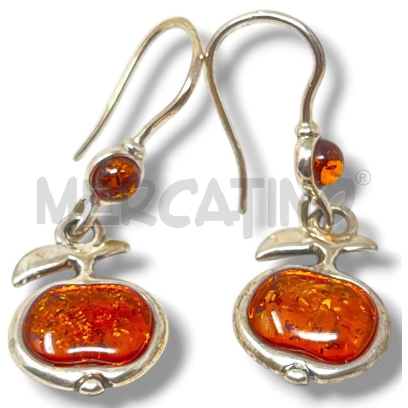 ORECCHINI ARG 925 PIETRA AMBRA | Mercatino dell'Usato Rivoli 1