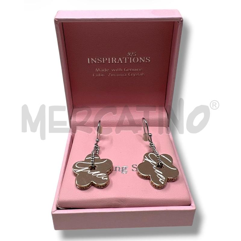 ORECCHINI GUESS PENDENTI FIORI ROSEGOLD  | Mercatino dell'Usato Rivoli 1