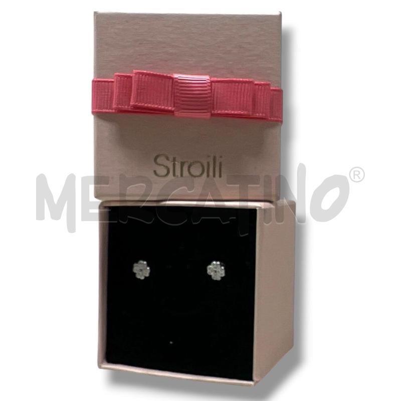 ORECCHINI STROILI ARG 925 QUADRIFOGLIO STRASS | Mercatino dell'Usato Rivoli 1
