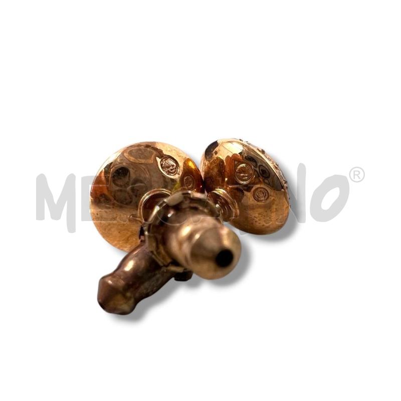 ORECCHINI SWAROVSKI ROTONDI CRISTALLO BORDO DORATO PAVÈ | Mercatino dell'Usato Rivoli 4