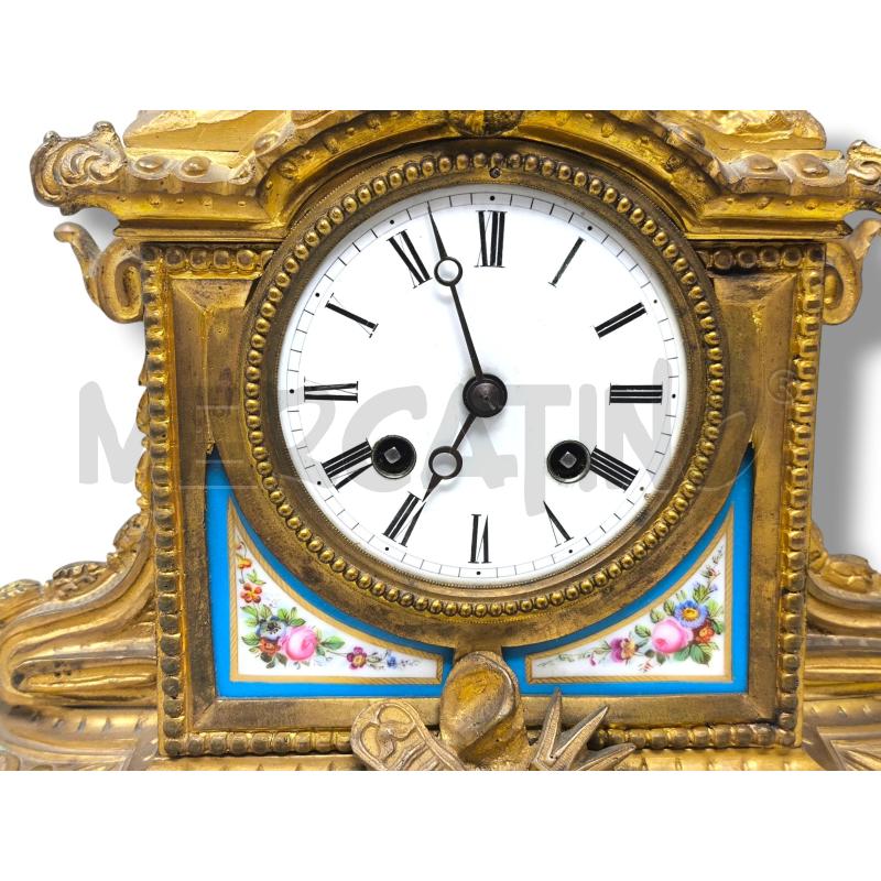 OROLOGIO DA CAMINO STILE LUIGI XVI BRONZO DORATO  | Mercatino dell'Usato Rivoli 2