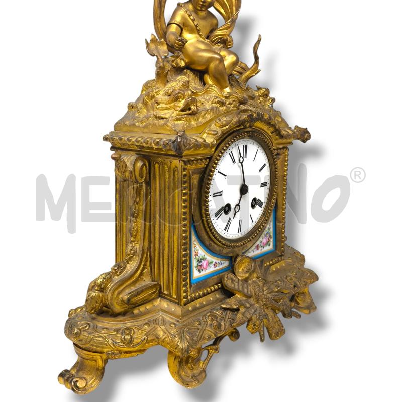 OROLOGIO DA CAMINO STILE LUIGI XVI BRONZO DORATO  | Mercatino dell'Usato Rivoli 3