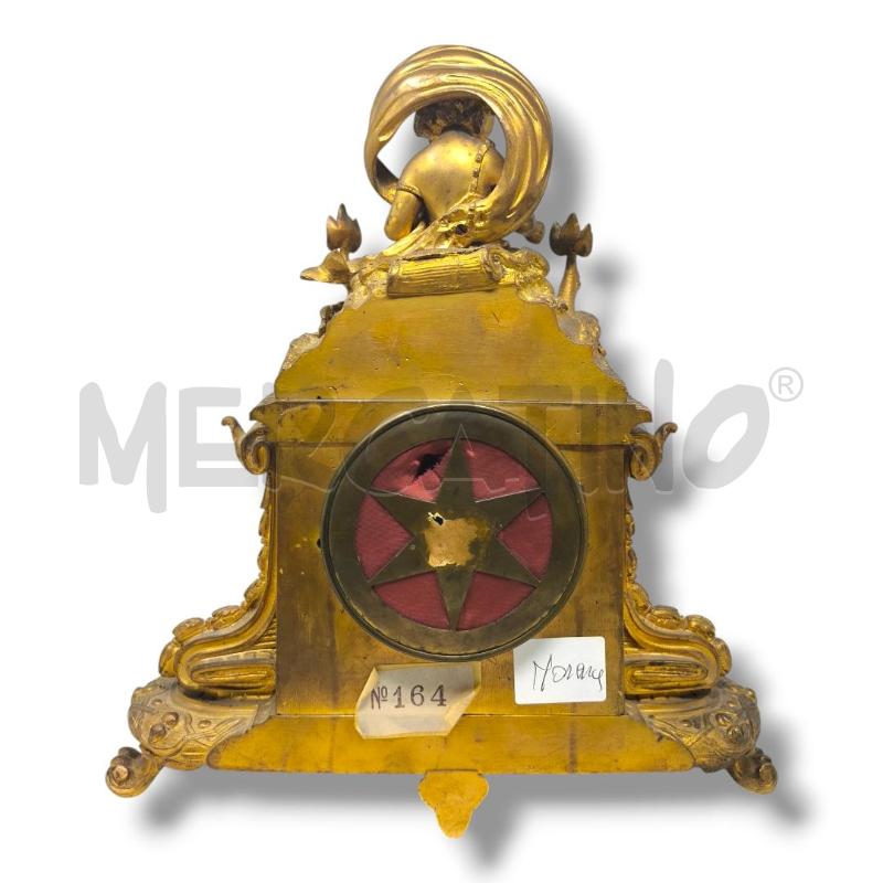 OROLOGIO DA CAMINO STILE LUIGI XVI BRONZO DORATO  | Mercatino dell'Usato Rivoli 4