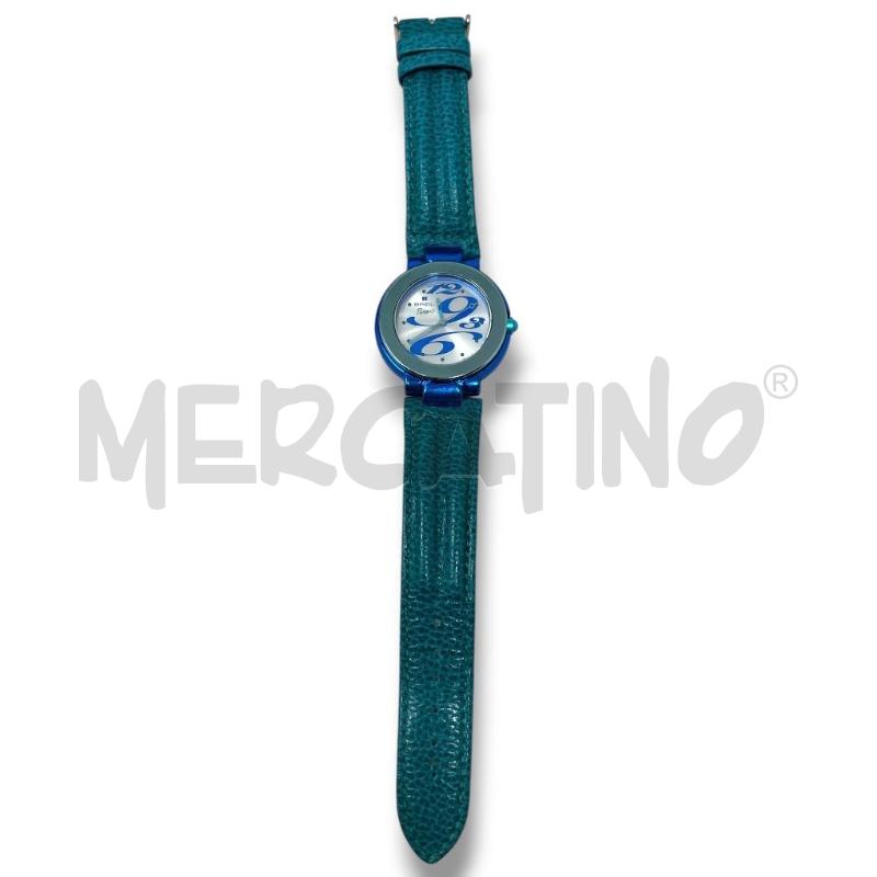 OROLOGIO DA POLSO BREIL PAREO CINTURINO PELLE VERDE ACQUA  | Mercatino dell'Usato Rivoli 1