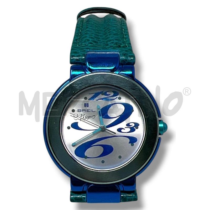 OROLOGIO DA POLSO BREIL PAREO CINTURINO PELLE VERDE ACQUA  | Mercatino dell'Usato Rivoli 2