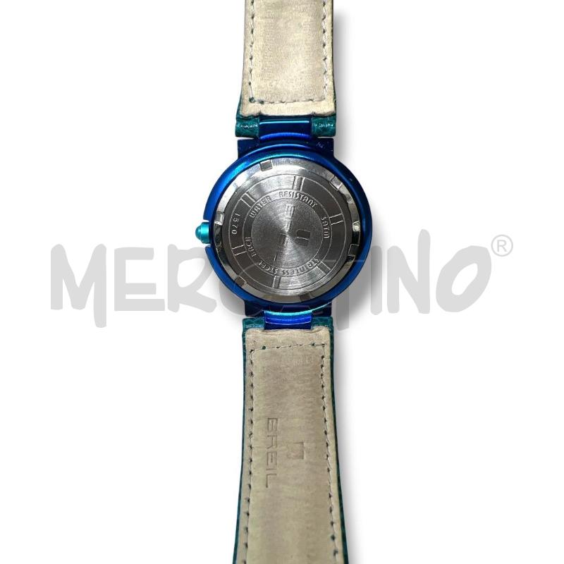 OROLOGIO DA POLSO BREIL PAREO CINTURINO PELLE VERDE ACQUA  | Mercatino dell'Usato Rivoli 3