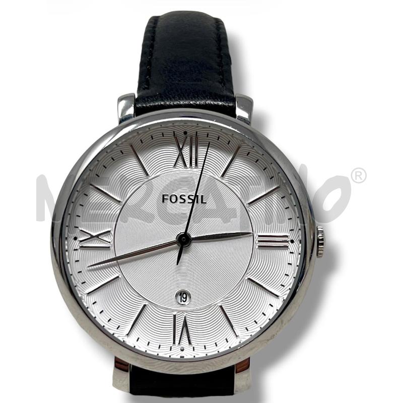 OROLOGIO DA POLSO FOSSIL CINTURINO NERO PELLE | Mercatino dell'Usato Rivoli 1