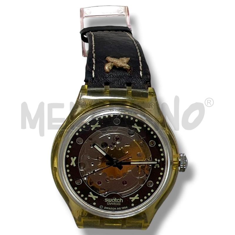 OROLOGIO DA POLSO SWATCH AUTOMATIC CHARDON CINTURINO PELLE | Mercatino dell'Usato Rivoli 1