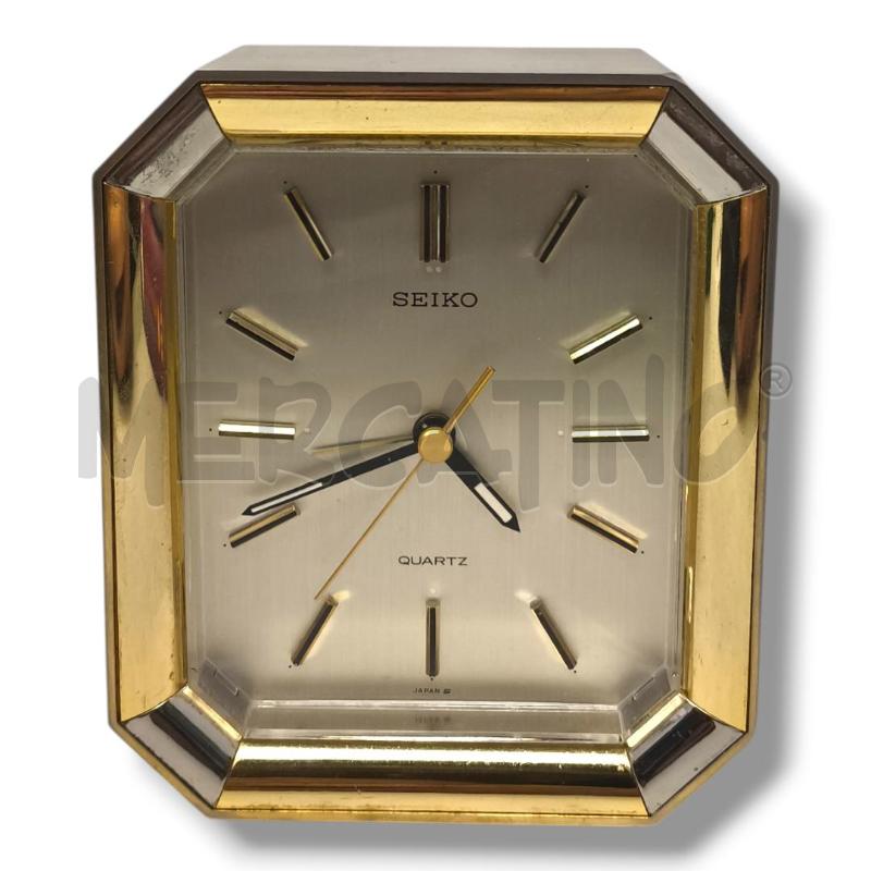 OROLOGIO DA TAVOLO SEIKO QUARTZ METAL | Mercatino dell'Usato Rivoli 1
