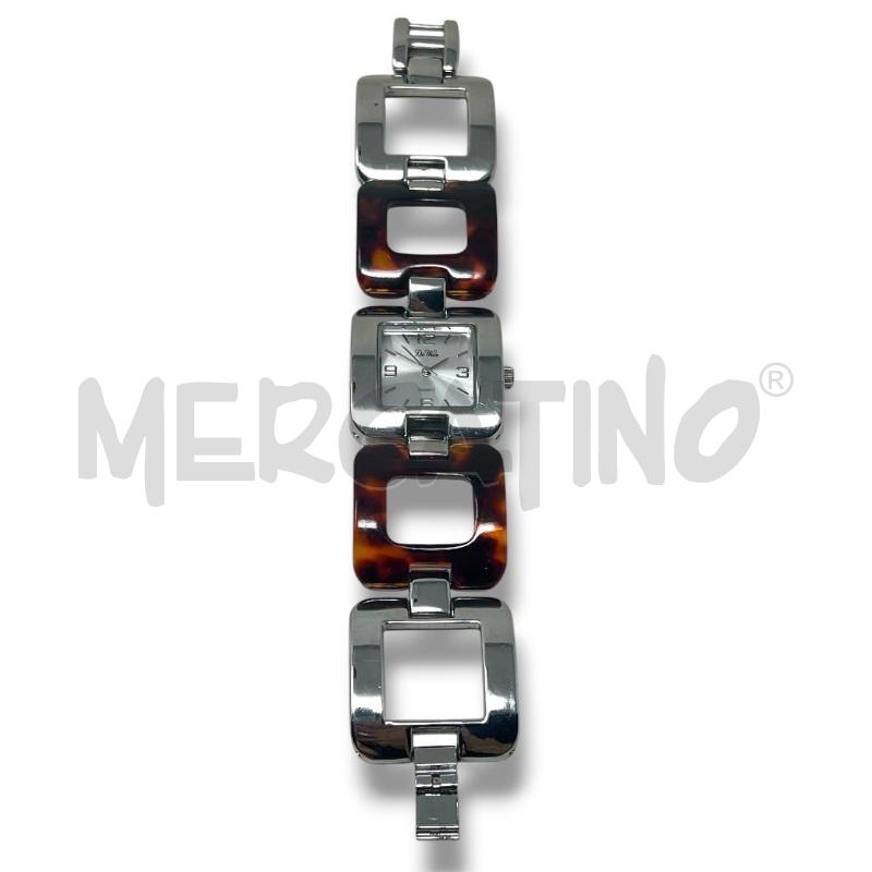 OROLOGIO DE WAN MAGLIE LARGHE TARTARUGATE E INOX | Mercatino dell'Usato Rivoli 1