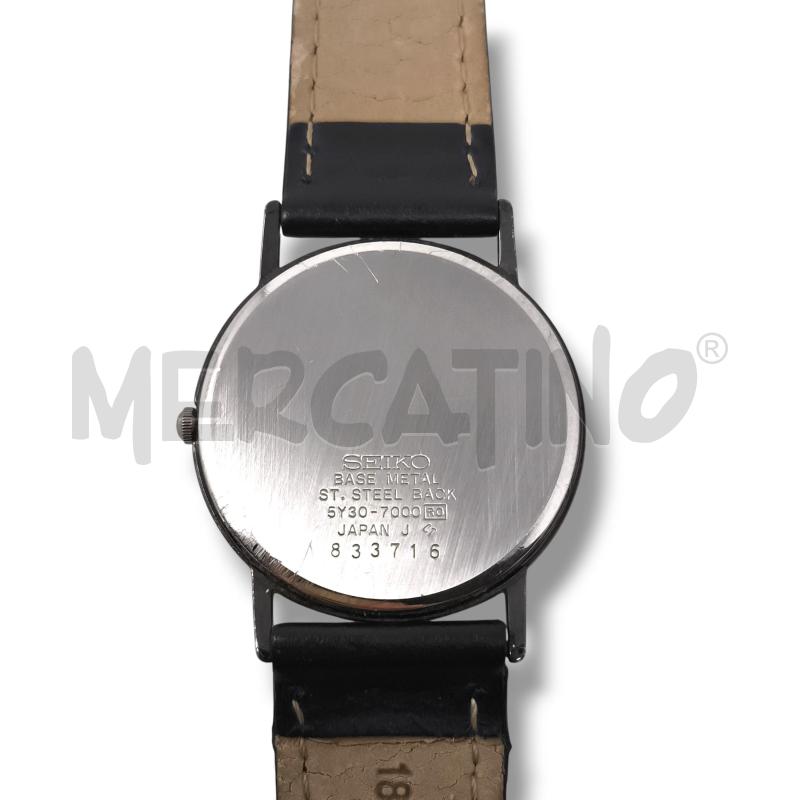 OROLOGIO SEIKO QUARZO 5Y30-700 NERO | Mercatino dell'Usato Rivoli 3