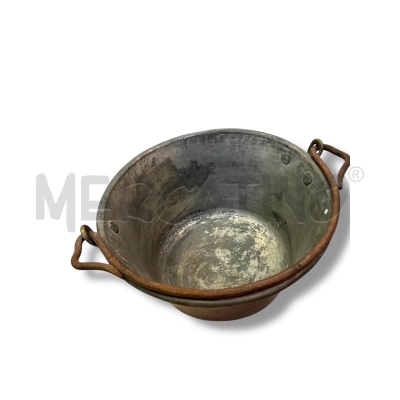 PAIOLO RAME CON MANICO H15X DIAM 24CM.  | Mercatino dell'Usato Rivoli 2
