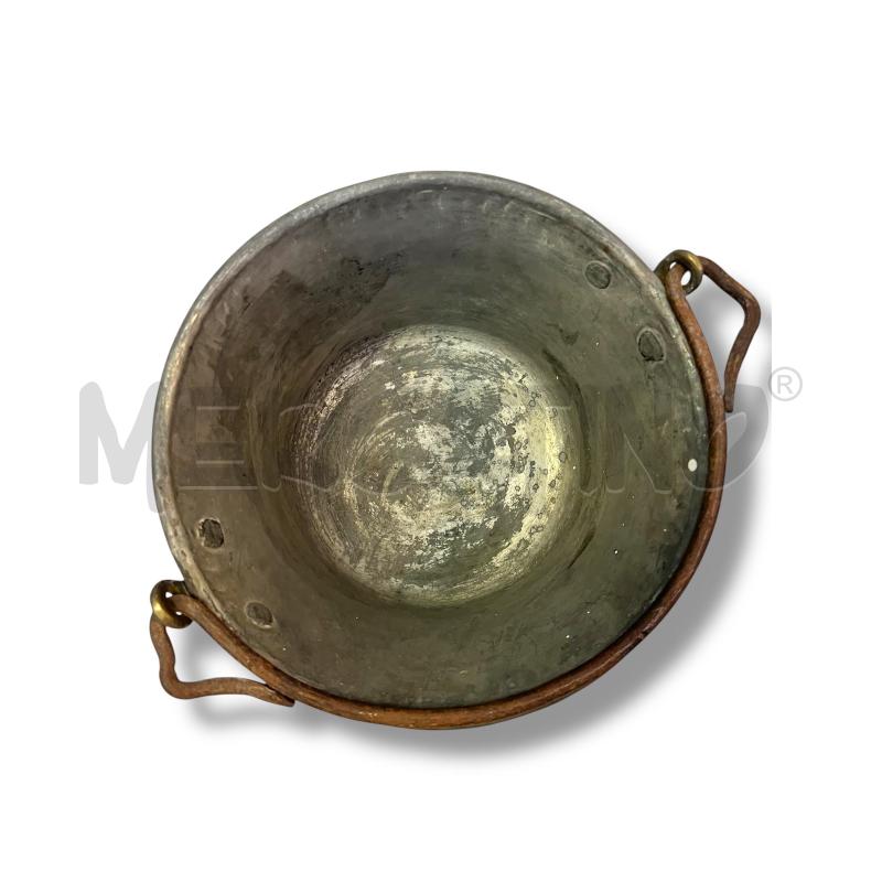 PAIOLO RAME CON MANICO H15X DIAM 24CM.  | Mercatino dell'Usato Rivoli 3
