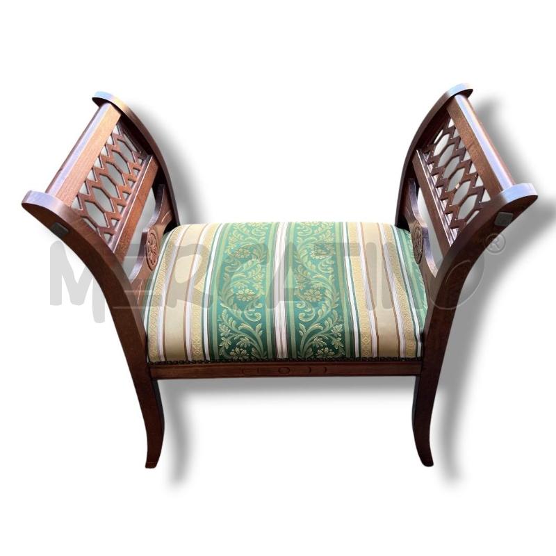 PANCHETTA BARCHETTA LEGNO CUSCINO VERDE 70X38XH65  | Mercatino dell'Usato Rivoli 1