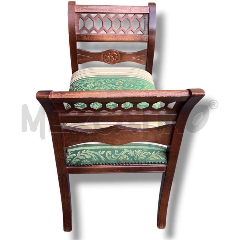 PANCHETTA BARCHETTA LEGNO CUSCINO VERDE 70X38XH65  | Mercatino dell'Usato Rivoli 2