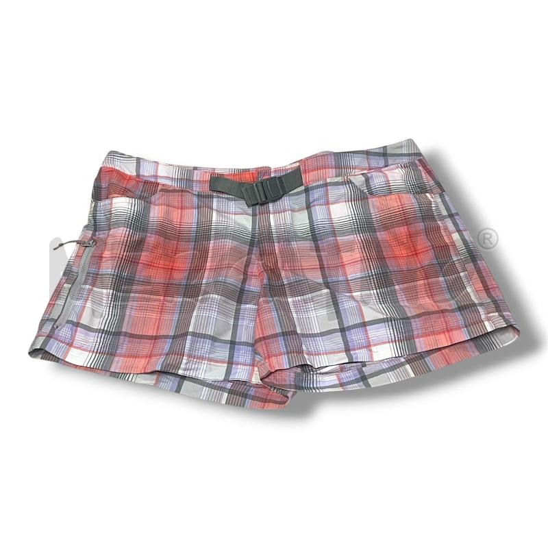 PANTALONCINO SPORT COLUMBIA TG.48 QUADRI ROSA LILLA GRIGI | Mercatino dell'Usato Rivoli 1