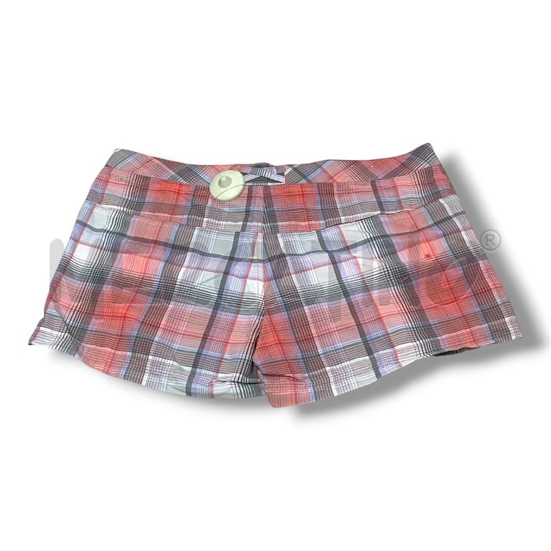 PANTALONCINO SPORT COLUMBIA TG.48 QUADRI ROSA LILLA GRIGI | Mercatino dell'Usato Rivoli 2