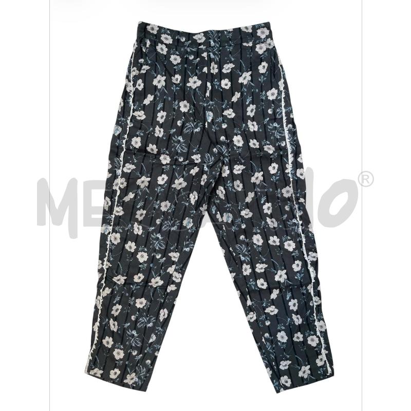 PANTALONE DONNA 8PM GRIGIO RIGHE FIORI | Mercatino dell'Usato Rivoli 1