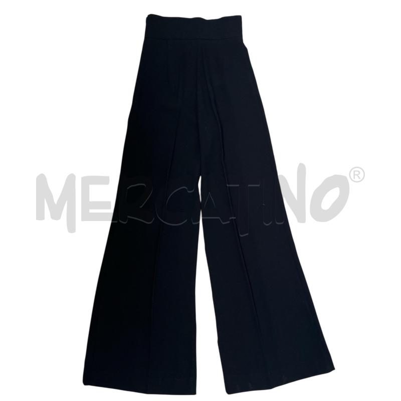 PANTALONE DONNA ELISABETTA FRANCHI NERO BANDA INTERNA PANNA | Mercatino dell'Usato Rivoli 2