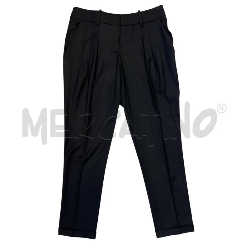 PANTALONE DONNA ELISABETTA FRANCHI NERO PLISSE | Mercatino dell'Usato Rivoli 1