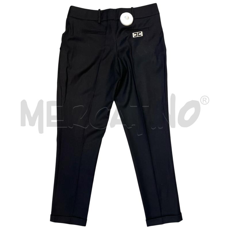 PANTALONE DONNA ELISABETTA FRANCHI NERO PLISSE | Mercatino dell'Usato Rivoli 2